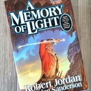 MEMORY OF LIGHT WHEEL OF TIME BOOK 14 ROBERT JORDAN SANDERSON AUTO SIGNED 2012